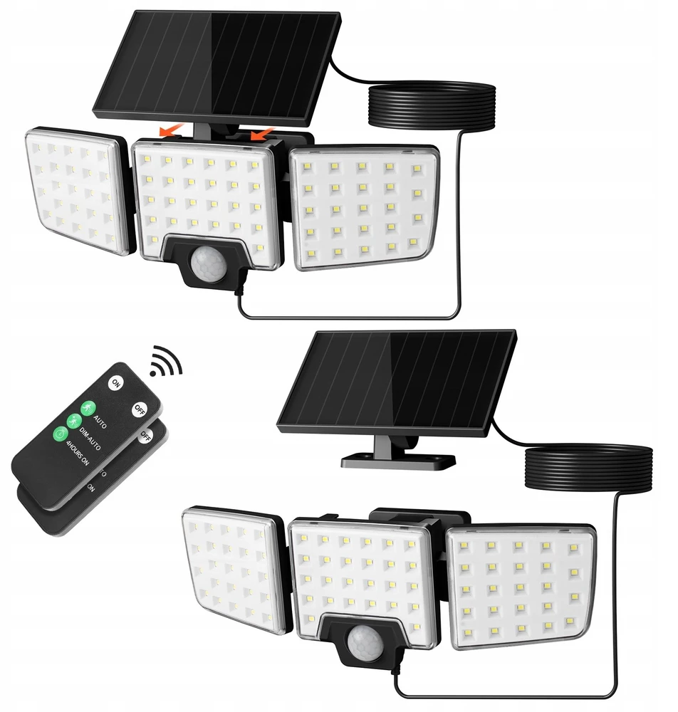 LEPRO 640005-DW-2 Solar Lamp, 2 vnt.