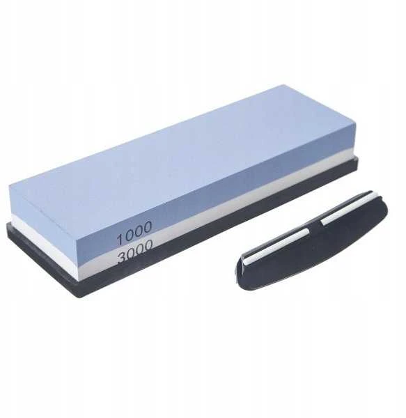Ultra Clean Orion Peilių Galandimo Akmuo 18,5x6,5x3 cm Dviejų Sluoksnių Su Vairavimo Šablonu