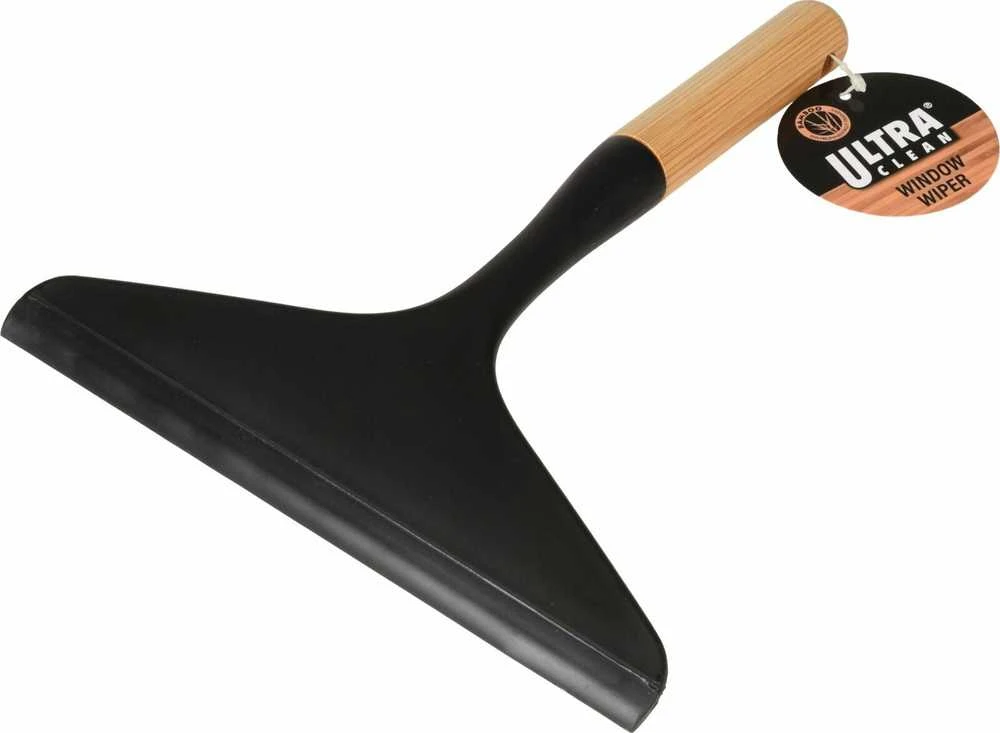 Ultra Clean Bamboo Priekinio stiklo traukiklis su bambukine rankena