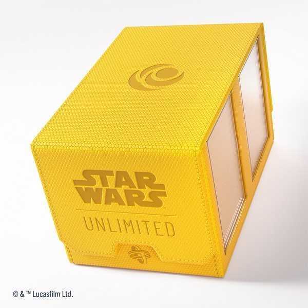 Ultra Pro Gamegenic: Star Wars Unlimited – dvigubo kaladės dėklas – geltonas