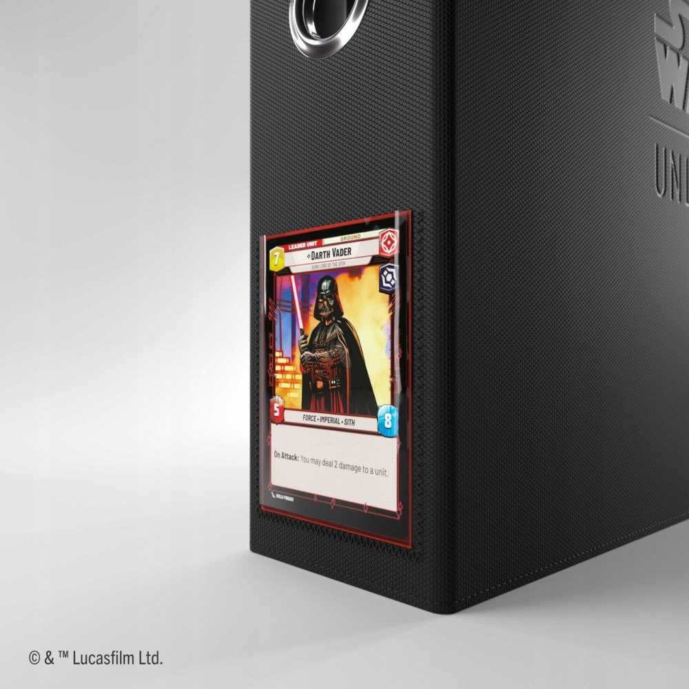 Ultra Pro Gamegenic: Star Wars Unlimited Card Game - Premium Cardport XL - Slipcase Ring Binder 24-Pocket - Juodas