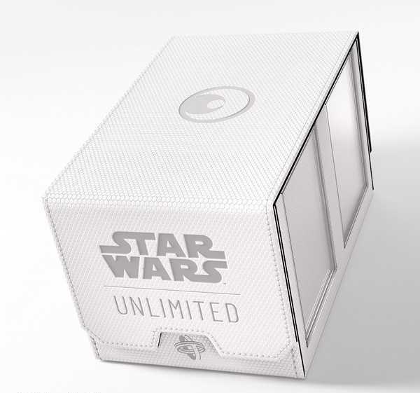 Ultra Pro Gamegenic: Star Wars Unlimited – dvigubų kaladžių dėklas – balta/juoda