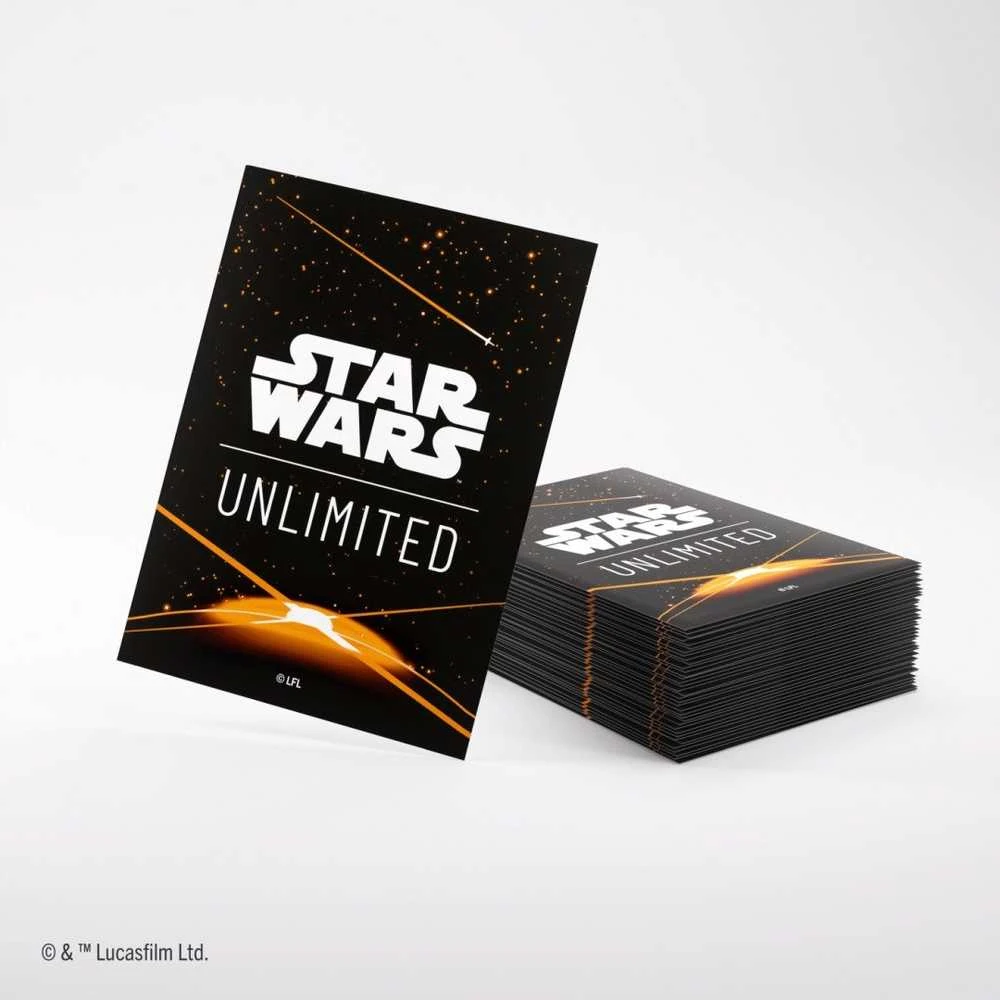 Gamegenic - Star Wars: Unlimited Art Sleeves - Card Back Oranžinis