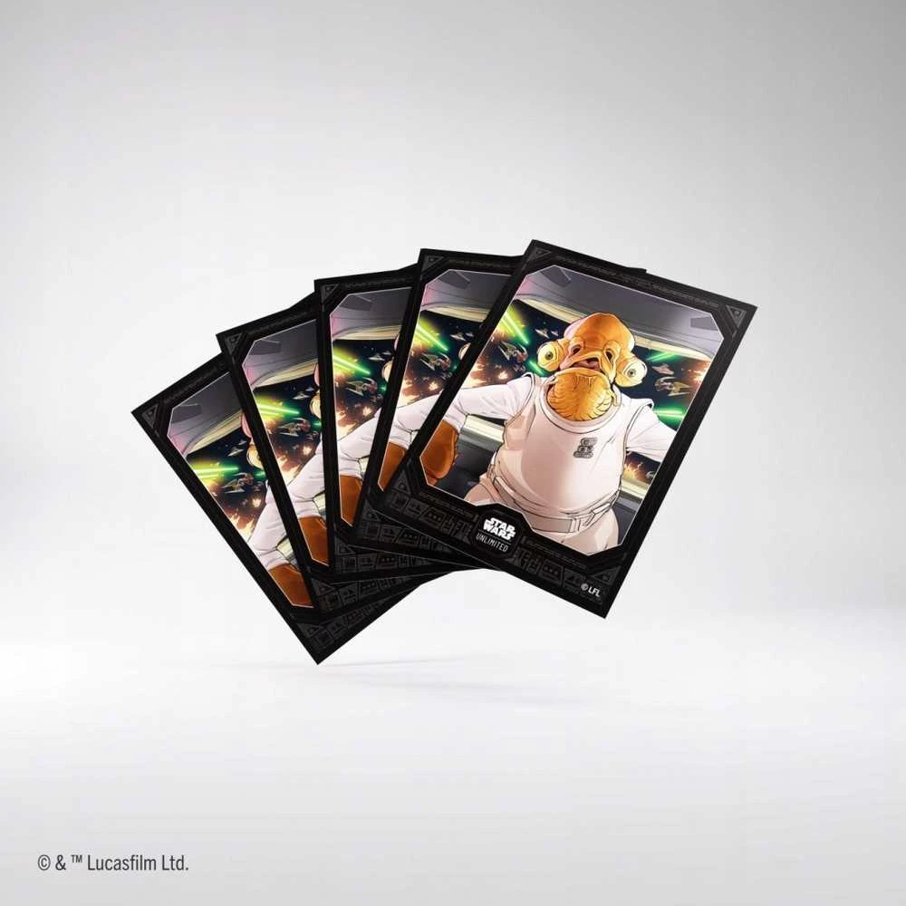 „Ultra Pro Gamegenic: Star Wars Unlimited“ kortų žaidimas – piešinių dėklai – admirolas Ackbaras