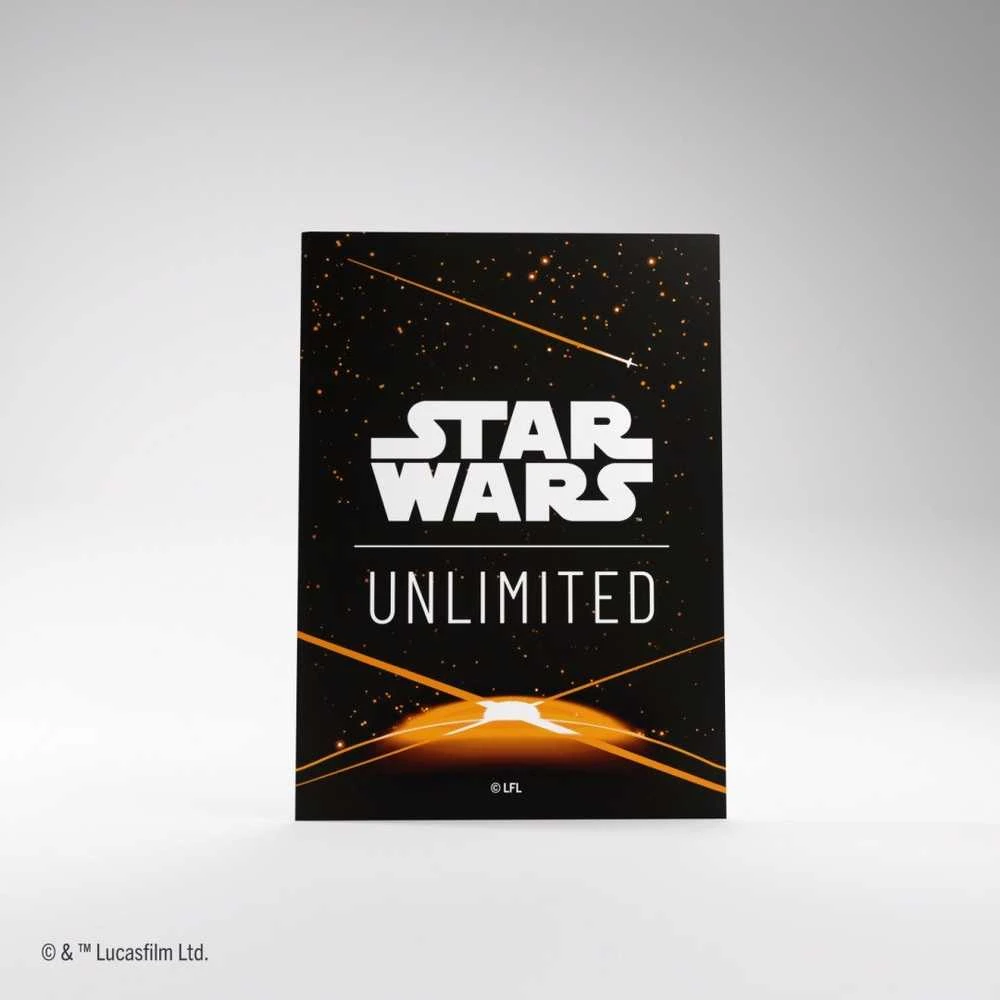 Gamegenic - Star Wars: Unlimited Art Sleeves - Card Back Oranžinis