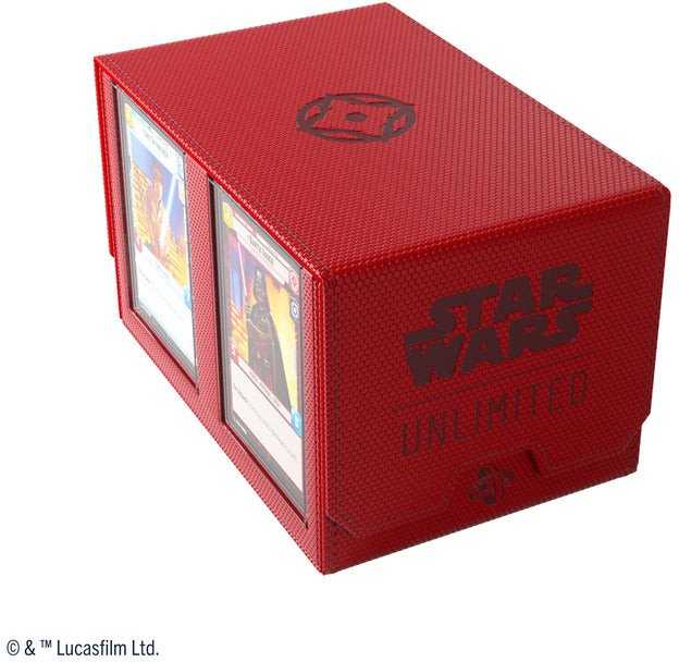 Ultra Pro Gamegenic: Star Wars Unlimited – Dviejų kaladžių dėklas – Raudonas