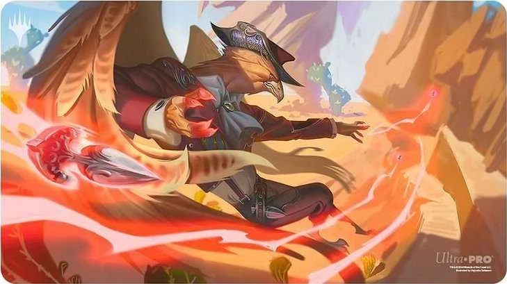 Pelė „Ultra-Pro Ultra Pro“: „Magic the Gathering“ – „Thunder Junction“ teisės aktai – žaidimų kilimėlis – raudona