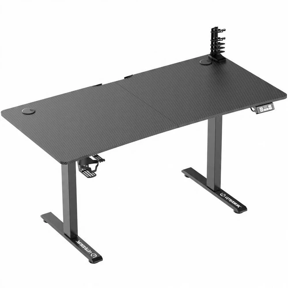 ULTRADESK LEVEL V2 žaidimų stalas, 140x68cm, 72-117cm, elektra reguliuojamas, be paminkštinimo