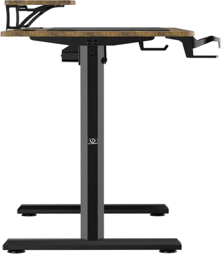 Elektra reguliuojamas kompiuterio stalas Ultradesk Highlander, 120x60 cm, rudas