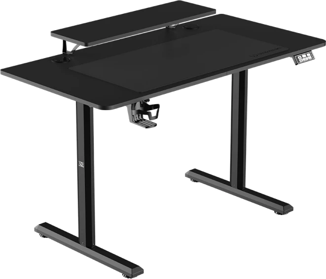 Elektra reguliuojamas kompiuterio stalas Ultradesk Highlander, 120x60 cm, juodas