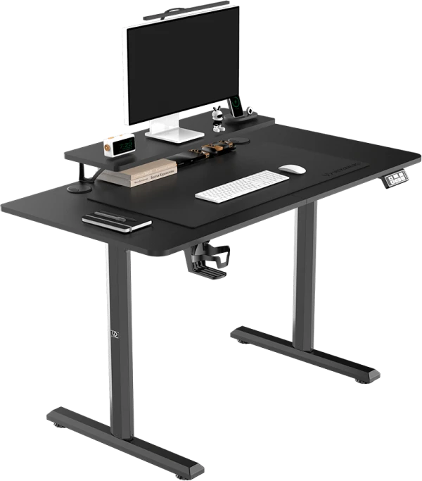 Elektra reguliuojamas kompiuterio stalas Ultradesk Highlander, 120x60 cm, juodas