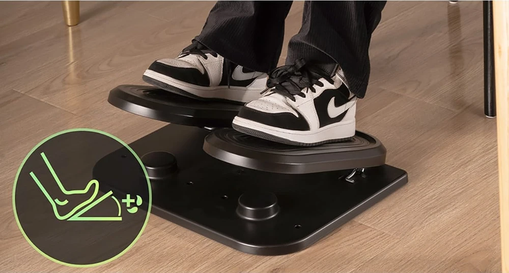 ULTRADESK FOOTPODIUM ergonomiškas kojų atramos pagrindas, juodas