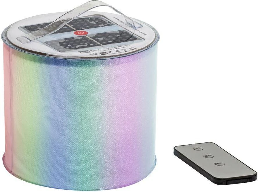 Ultron Sulankstoma RGB spalvų LED lempa, varoma saulės energija (185952)