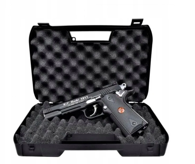 BRUNI 816 US Combat 4.5 mm BB airsoft pistol, 20-round CO₂ magazine, iki 17 joules