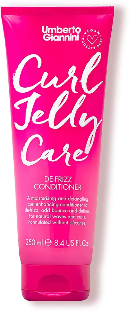Umberto Giannini Curl Jelly Vegan & Cruelty-Free Hair Conditioner Hydrating & Frizz Control, 250 ml