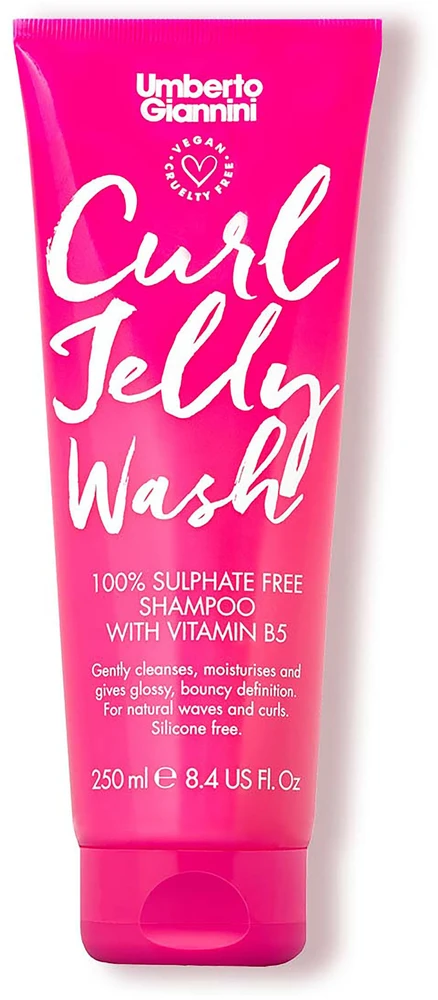 Umberto Giannini Curl Jelly veganiškas ir be sulfatų plaukų šampūnas Curl Defining, 250 ml