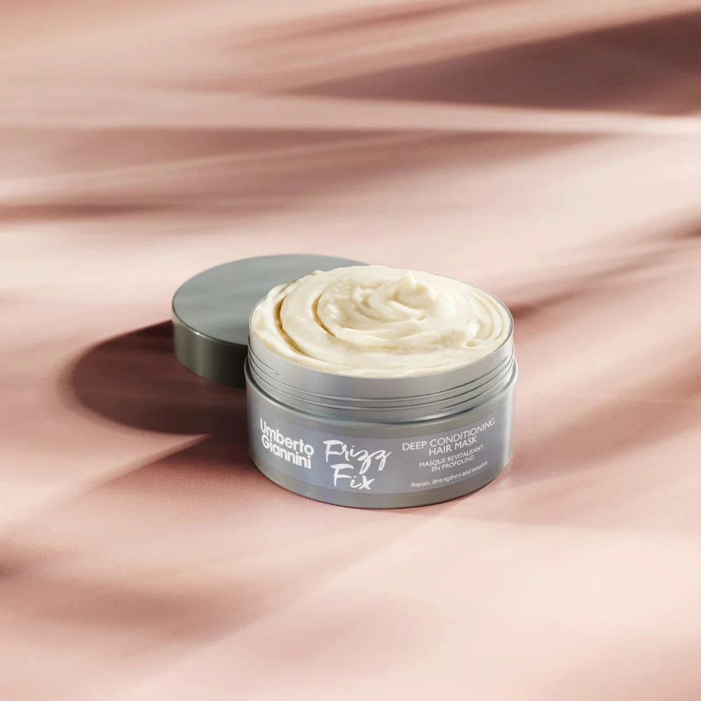 Umberto Giannini Frizz Fix Hair Treatment Kreminis Mask Minkštinantis ir glotninantis & maitininantis, 200 ml