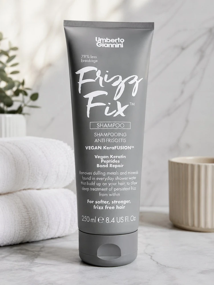 Umberto Giannini Frizz Fix Hair Šampūnas Minkštinantis ir glotninantis & Repairing, 250 ml