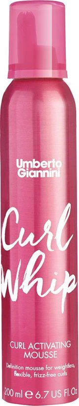 Umberto Giannini Curl Whip Hair Styling Mousse Curl Activation, 200 ml