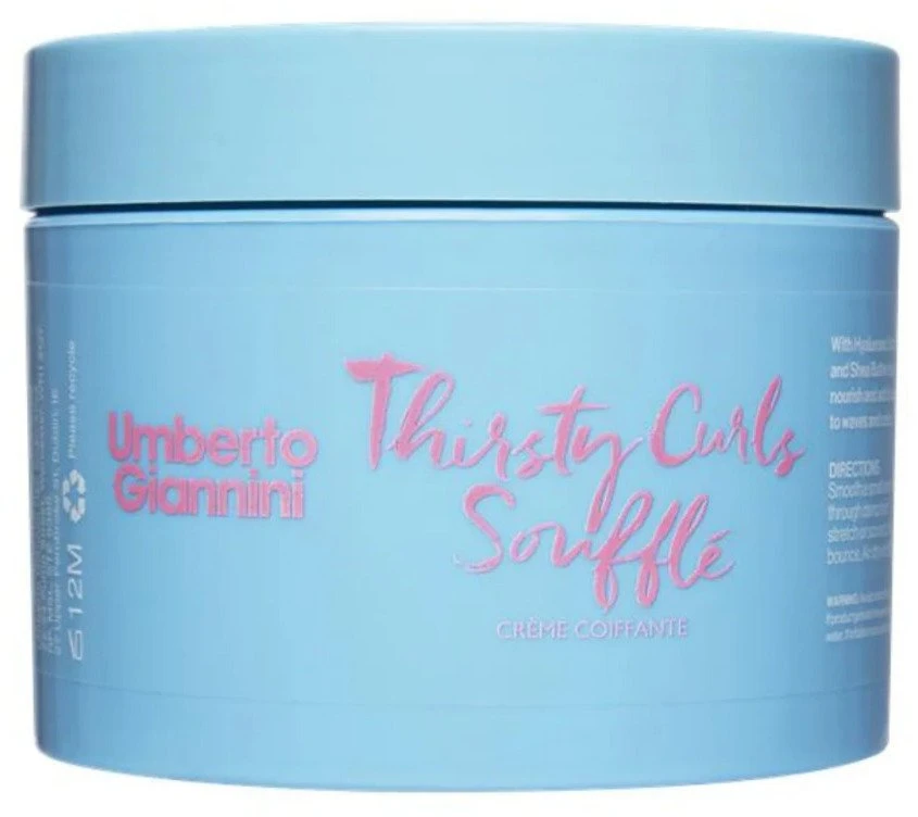 Umberto Giannini Thirsty Curls plaukų nepaliekamas drėkinantis ir formuojantis kremas, 300 ml