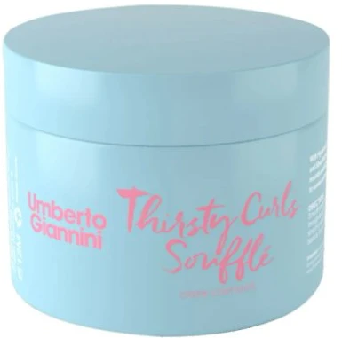 Umberto Giannini Thirsty Curls plaukų nepaliekamas drėkinantis ir formuojantis kremas, 300 ml