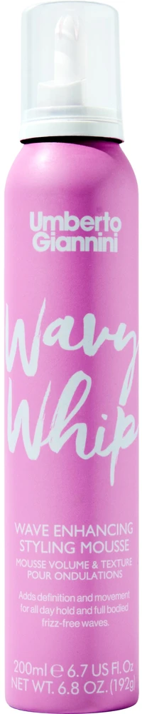 Umberto Giannini Wavy Whip Hair Styling Mousse Volumizing & Texturizing Medium, 200 ml