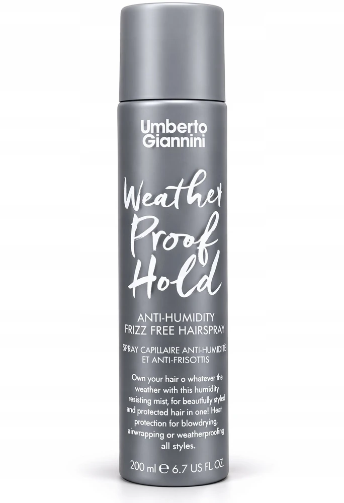 Umberto Giannini Weather Proof Hold Plaukų lakas Frizz Control & Hold Strong, 200 ml