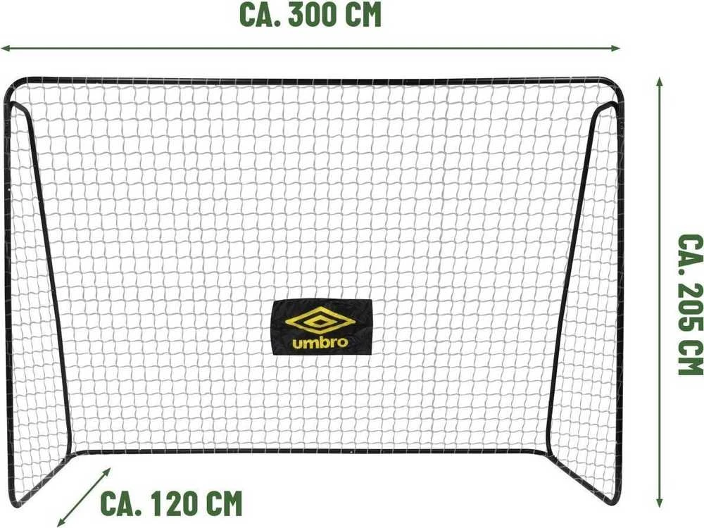 Umbro Futbolo vartai su tinklu 300x205x120 cm