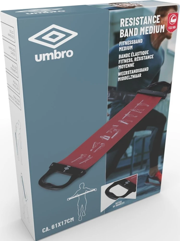 Umbro - Exercise resistance band Medium (Raudona)