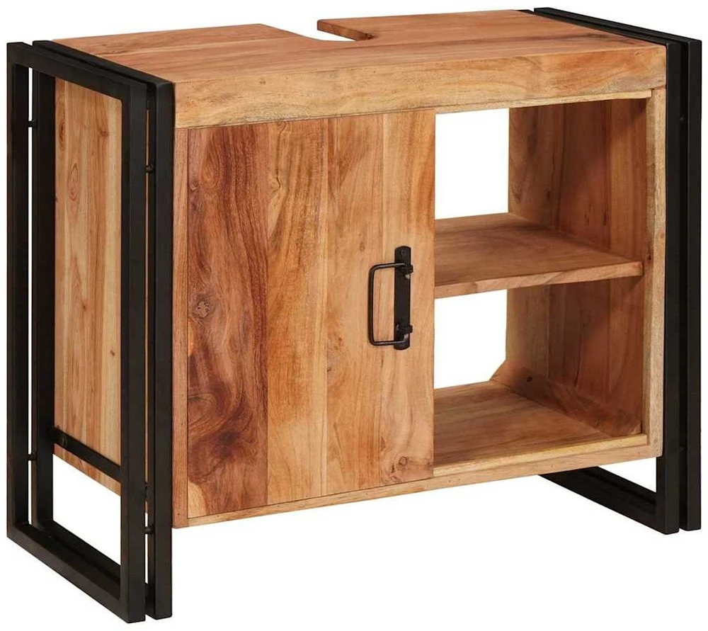 Praustuvo spintelė Ruda 71 x 33 x 58 cm Kietos akacijos mediena