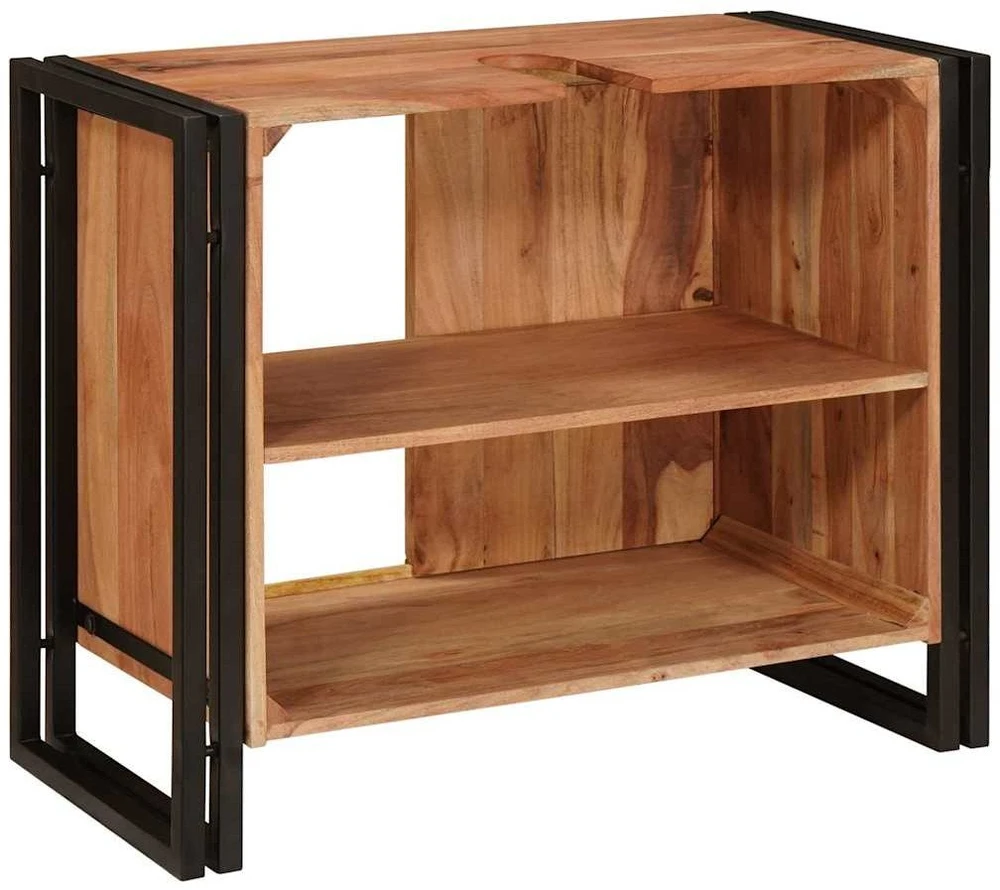 Praustuvo spintelė Ruda 71 x 33 x 58 cm Kietos akacijos mediena