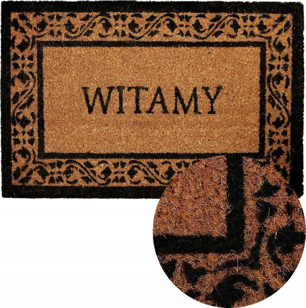 UN DOORMAT COCONUT + PVC KERA 6 40 X 60 'SVEIKI'