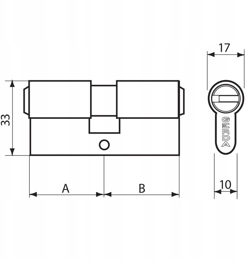tedee – Europinis modulinis cilindras GERDA EXXO SMART 31-62 mm / 31-62 mm, sidabrinis