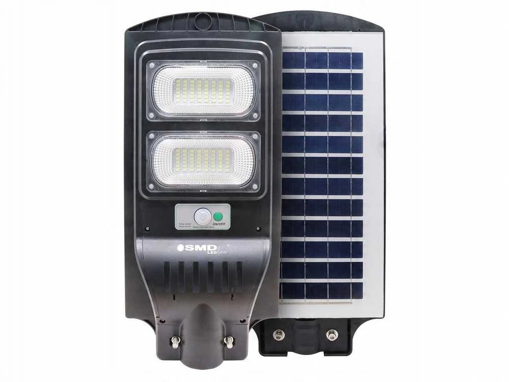 UN Gatvės LED saulės lempa 100W 10AH 6000K 2000LM + laikiklis