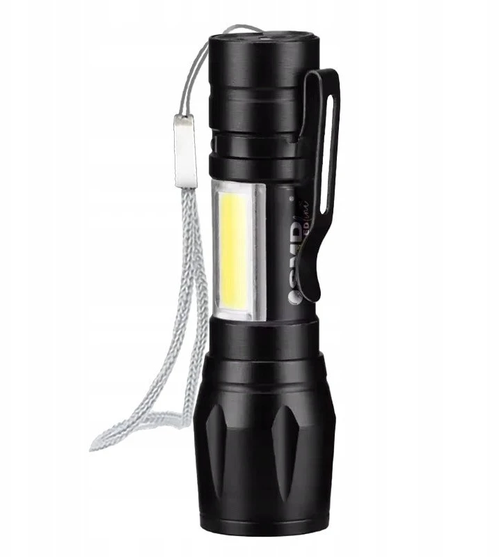 Žibintuvėlis UN LATARKA LED ZOOM AKU 5W XPE+ COB+ DĖKLAS