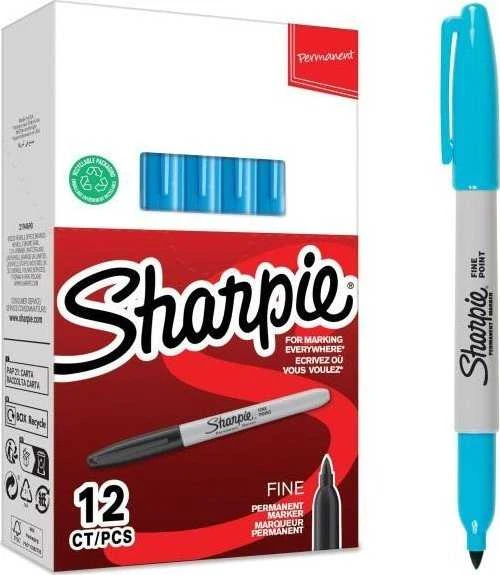 UN Markeris Sharpie Fine Permanent Mėlyna - 2194215