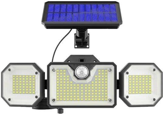 UN Prožektorius LED 226 SMD saulės energijos + PIR 9619