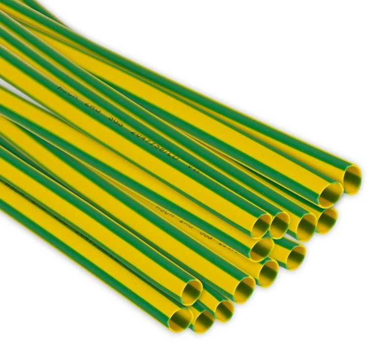 UN Radpol Termovamzdelis 6.4/3.2mm, geltonas-žalias, 1m