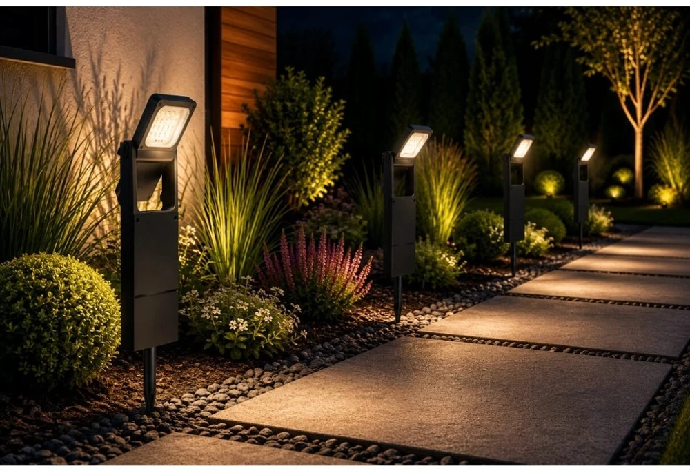 UN Saulės energijos sodo stulpelis, įsmeigiamas DRAGOS II LED, 100LM, 2200 (LD-DRAGOSII-100-10)