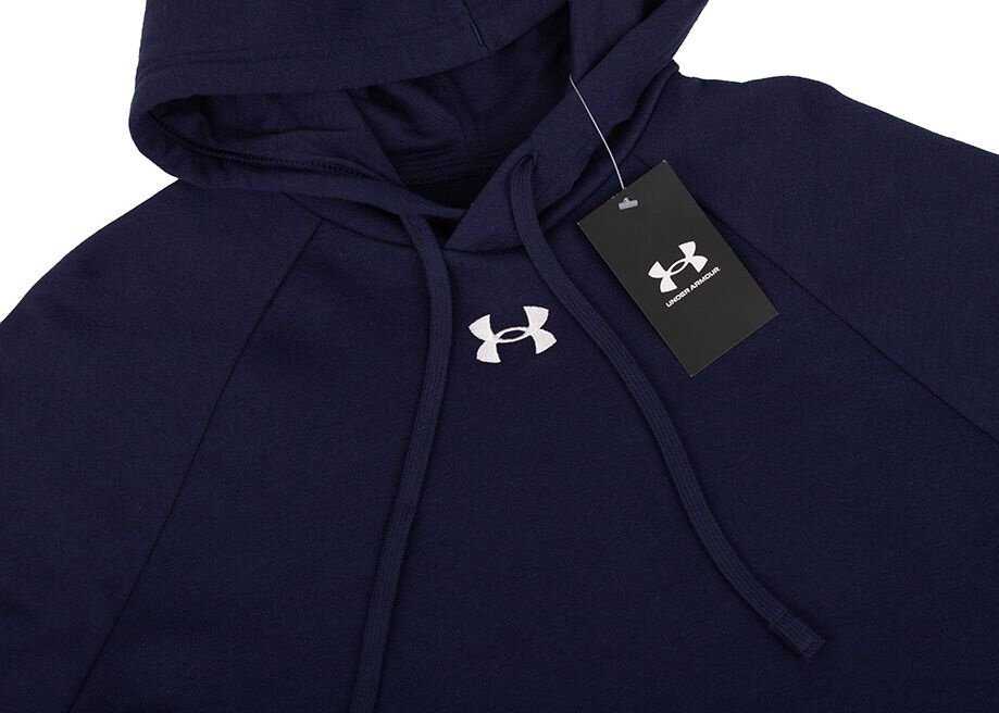 Vyriškas džemperis su gobtuvu Under Armour Rival Fleece, tamsiai mėlynas
