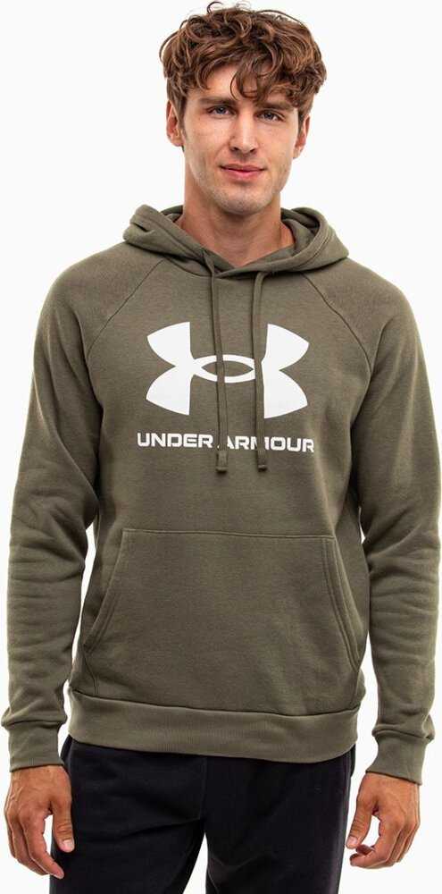 Vyrų Under Armour Rival Fleece Logo HD džemperis, alyvuogių spalvos 1379758 390 M