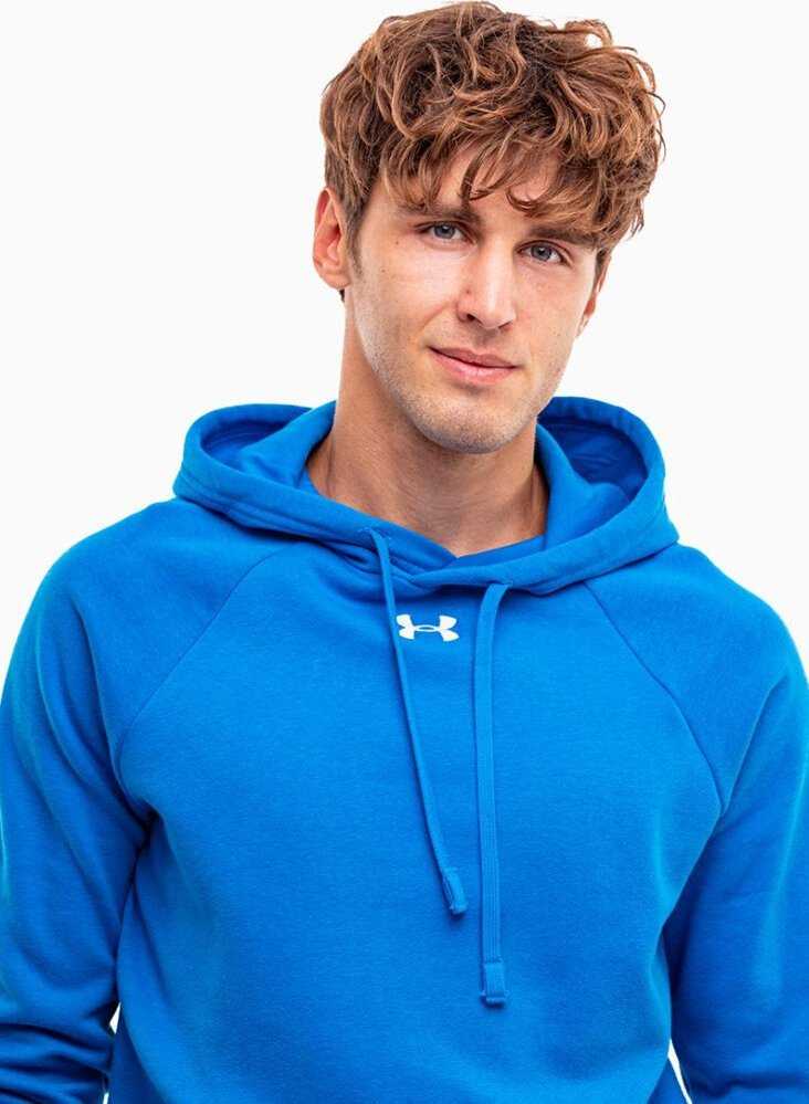 Vyriškas džemperis su gobtuvu Under Armour Rival Fleece, mėlynas