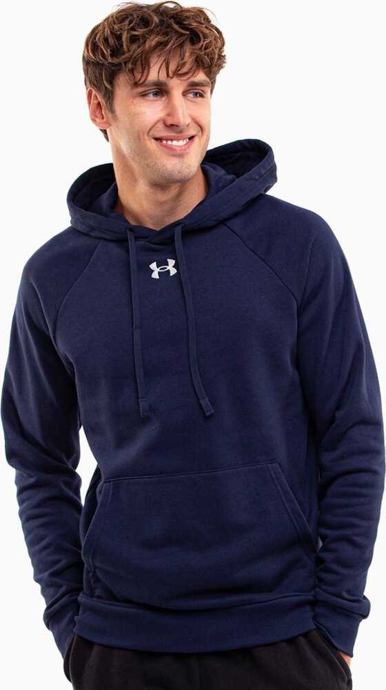 Vyriškas džemperis su gobtuvu Under Armour Rival Fleece, tamsiai mėlynas