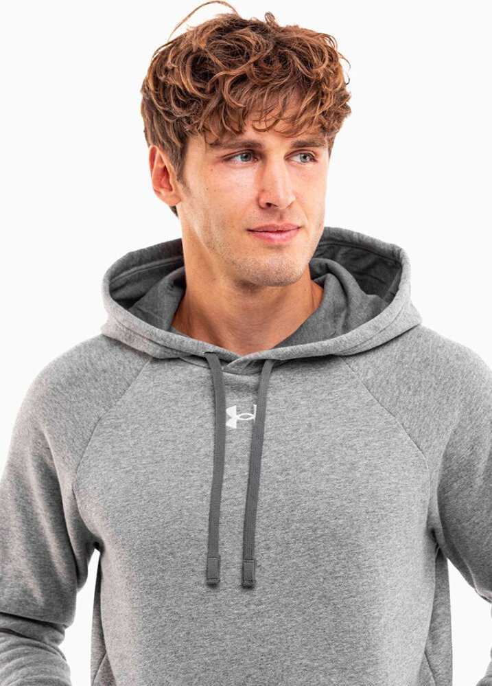Vyriškas džemperis su gobtuvu Under Armour Rival Fleece, pilkas