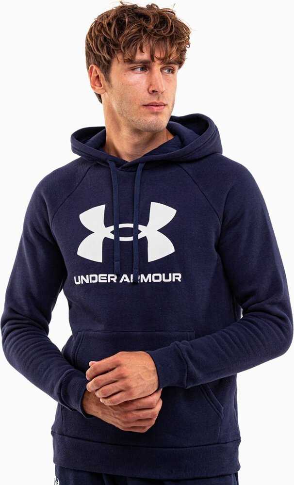 UAR Under Armour Rival Fleece Logo HD vyriškas džemperis tamsiai mėlynas mėlynas 1379758 410 L