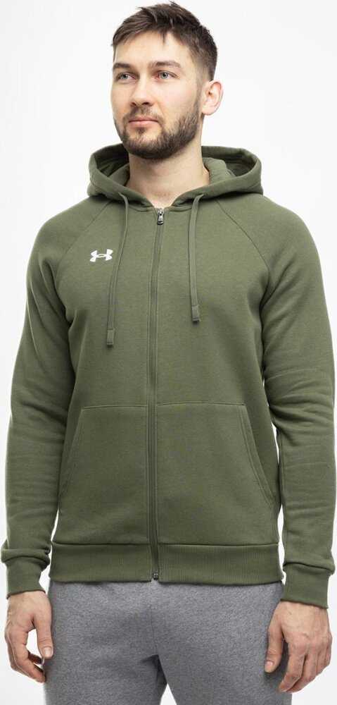 Vyriškas džemperis su gobtuvu Under Armour Rival Fleece, chaki