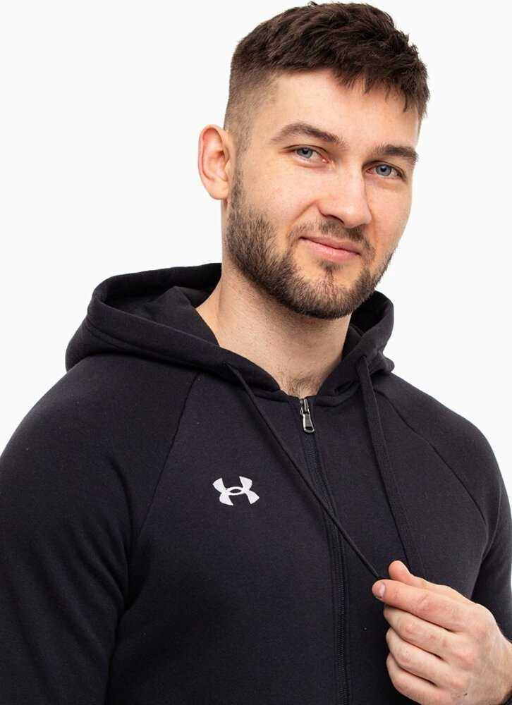 UAR Under Armour Men’s Rival Fleece FZ Hoodie juodas 1379767 001