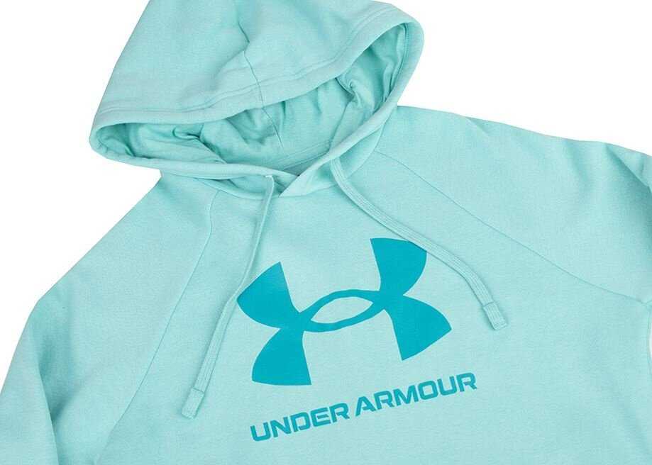 Vyriškas džemperis su gobtuvu Under Armour Rival Fleece Logo, mėtų spalvos