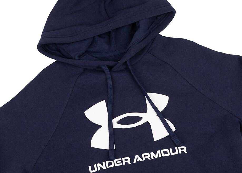 UAR Under Armour Rival Fleece Logo HD vyriškas džemperis tamsiai mėlynas mėlynas 1379758 410 L