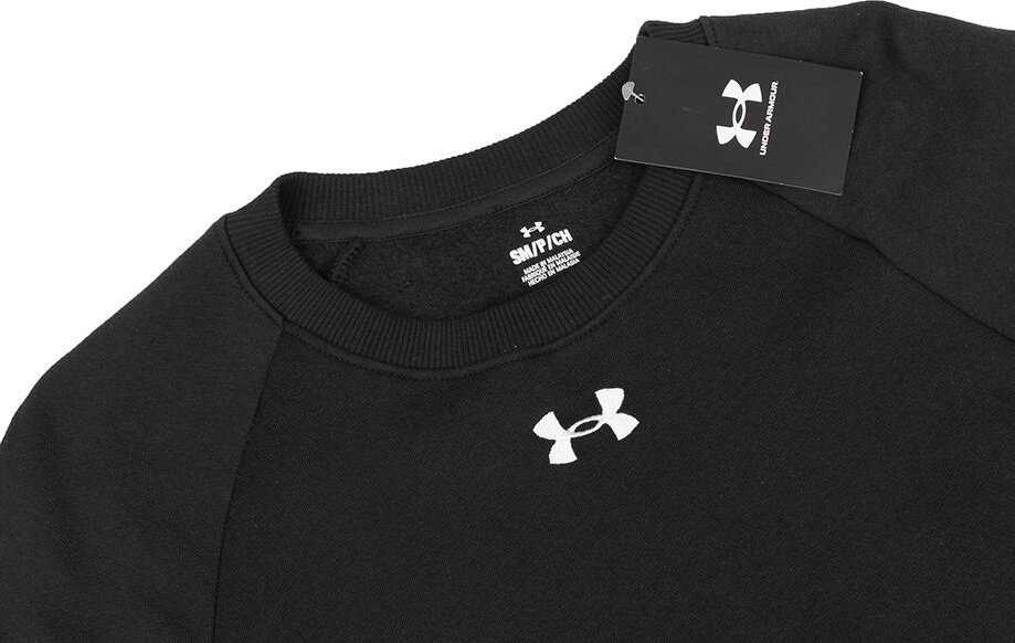 UAR Under Armour vyriškas „Rival Fleece Crew“ megztinis, juodas 1379755 001